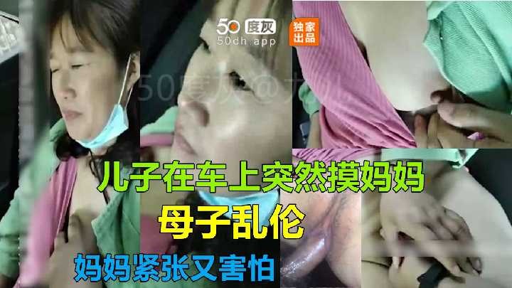 母子乱伦-儿子在车上突然摸妈妈